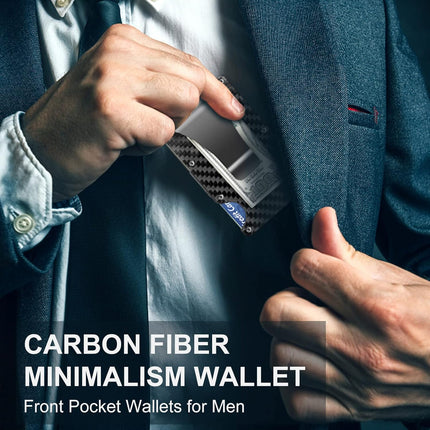 CarbonVault | Slim RFID-Blocking Wallet with Durable Money Clip | Compact Design for Maximum Security 8