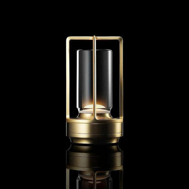 Casa Nordic | Crystal Lantern Table Lamp with Adjustable Brightness | Stylish Portable Lighting for Home & Outdoor 0