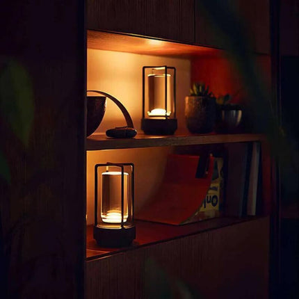 Casa Nordic | Crystal Lantern Table Lamp with Adjustable Brightness | Stylish Portable Lighting for Home & Outdoor 6