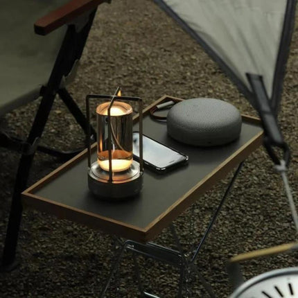 Casa Nordic | Crystal Lantern Table Lamp with Adjustable Brightness | Stylish Portable Lighting for Home & Outdoor 7