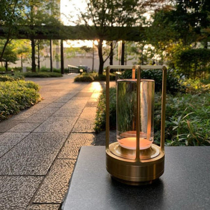 Casa Nordic | Crystal Lantern Table Lamp with Adjustable Brightness | Stylish Portable Lighting for Home & Outdoor 8