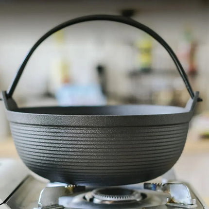 Cast Iron Wok Pan with Flat Bottom & Wooden Lid | Versatile Cooking for Healthy Meals 2
