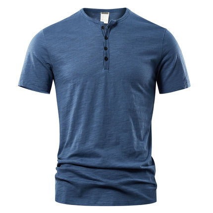 Henley Shirt for Men, Mens Henley Short Sleeve with Button Placket