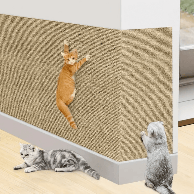 Cat Scratch Pad | Durable Polyester Scratcher Board with Easy Installation | Versatile Design for Furniture Protection 0