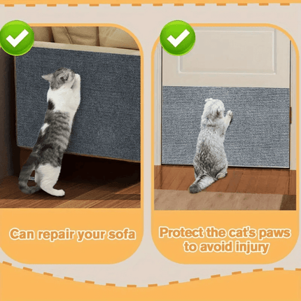 Cat Scratch Pad | Durable Polyester Scratcher Board with Easy Installation | Versatile Design for Furniture Protection 5