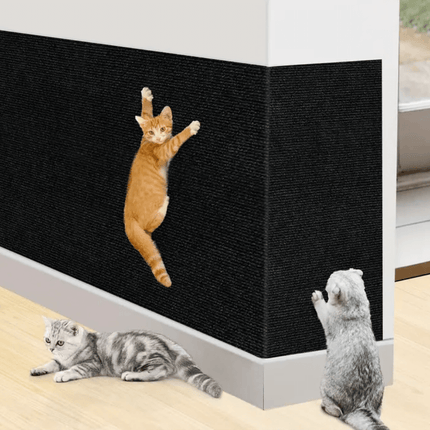Cat Scratch Pad | Durable Polyester Scratcher Board with Easy Installation | Versatile Design for Furniture Protection 9