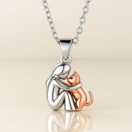 Gold Necklace for Women and Men, Dog and Cat Charm Necklace – image 4