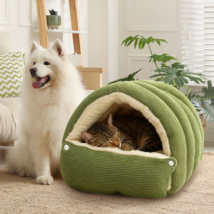 Cavina | Plush Pet Cave Bed with Adjustable Design | Cozy Retreat for Cats 7