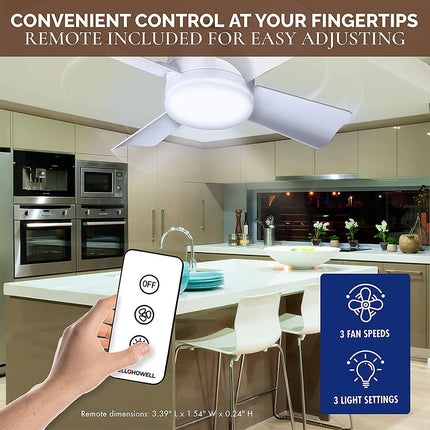 Ceiling Fans with Lights | Modern LED Ceiling Fan with Remote Control | Super Bright Illumination for Enhanced Comfort 3