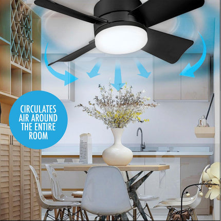 Ceiling Fans with Lights | Portable Fan & Light Combo with Remote Control | Easy Installation for Instant Comfort 5