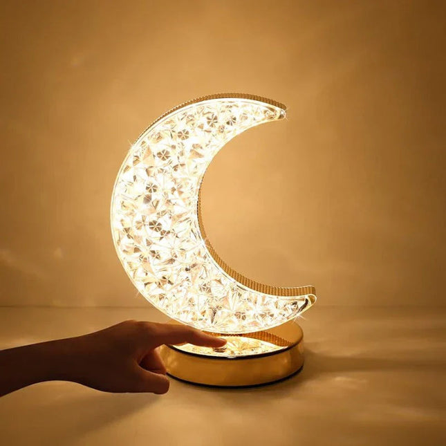 Celestia | Crystal Table Lamp with Dimming Function & Three Color Modes | Elegant Lighting for Enchanting Atmosphere 0