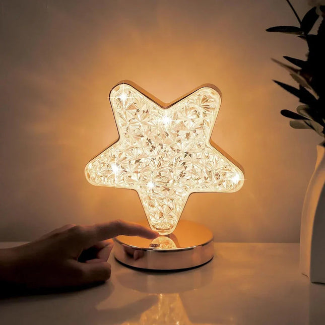 Celestia | Crystal Table Lamp with Dimming Function & Three Color Modes | Elegant Lighting for Enchanting Atmosphere 1
