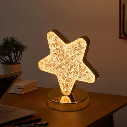 Celestia | Crystal Table Lamp with Dimming Function & Three Color Modes | Elegant Lighting for Enchanting Atmosphere 3