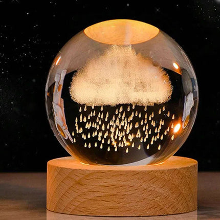 CelestialGlow | LED Night Light Sphere with 3D Space Engravings | Enchanting Glow for Magical Ambiance 10
