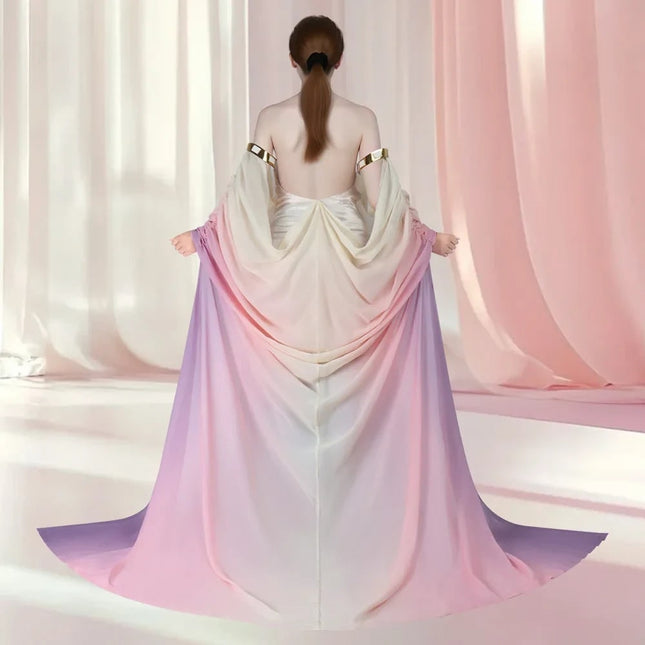 Celestial Dreams | Galaxy Princess Dress with Flowing Panels | Elegant Costume for Magical Events 1