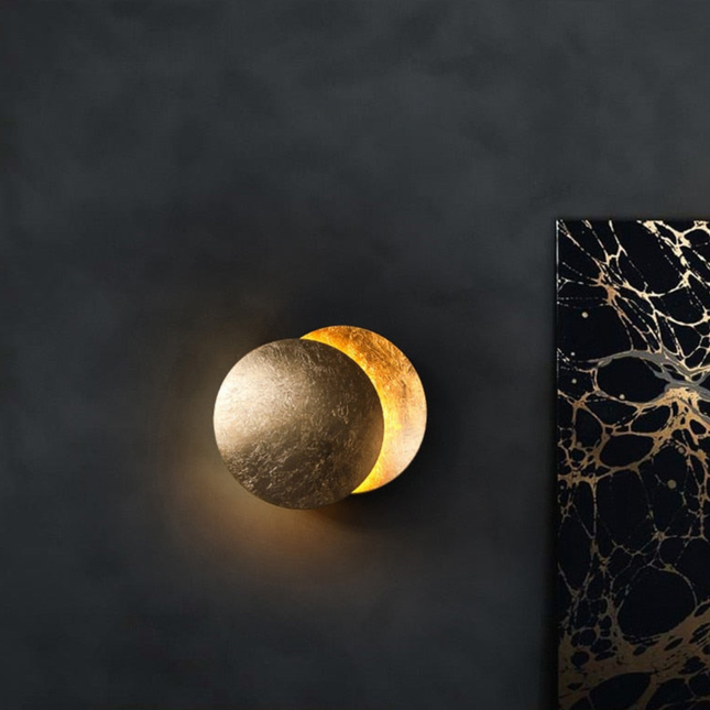 Celestial Glow | LED Wall Sconce with Backlit Halo Design | Modern Wall Light for Artistic Ambiance 0