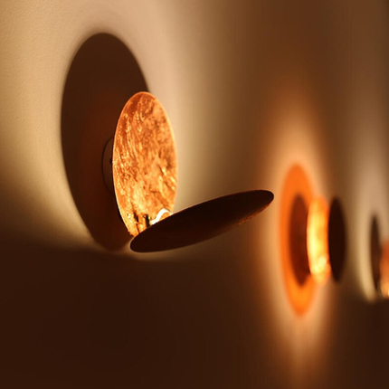Celestial Glow | LED Wall Sconce with Backlit Halo Design | Modern Wall Light for Artistic Ambiance 2
