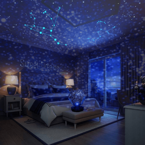Celestial Night Light Projector with Adjustable Illumination for Dreamy Ambiance 0