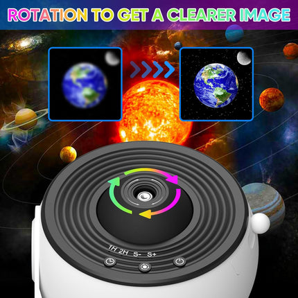 Celestial Oasis | Galaxy Projector Night Light with 360° Rotation | Transform Any Space into a Cosmic Experience 5