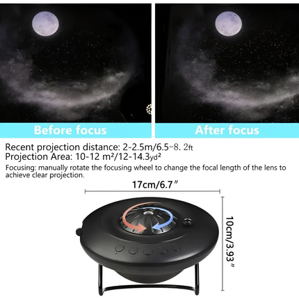 Celestial Projector | Galaxy Projector with Rotating Effects | Stunning Cosmic Ambiance for Home & Kids 4