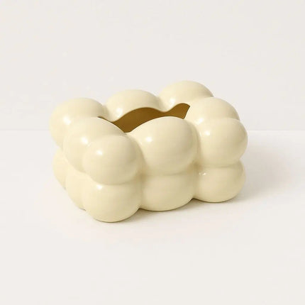 Ceramic Tissue Box Cover, Bathroom Accessories for Home Decor and Coffee Table Decor