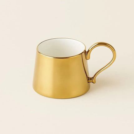 Ceramic Coffee Cup, Metallic Cup with Electroplated Mirror Finish – image 4