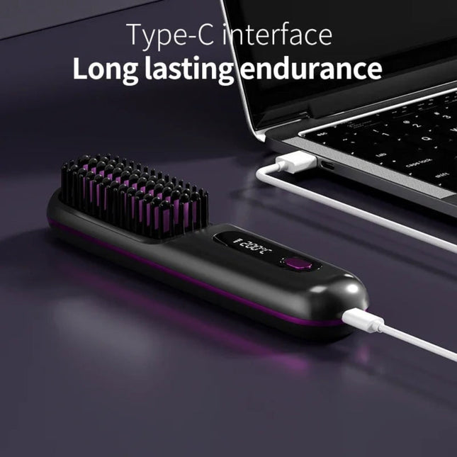 Ceramic Cordless Hair Straightener | USB Rechargeable Design for Sleek, Frizz-Free Styling Anywhere 1