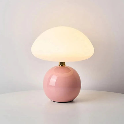 Ceramic LED Table Lamp with Adjustable Color Modes | Mushroom Design for Soft Ambient Lighting 7