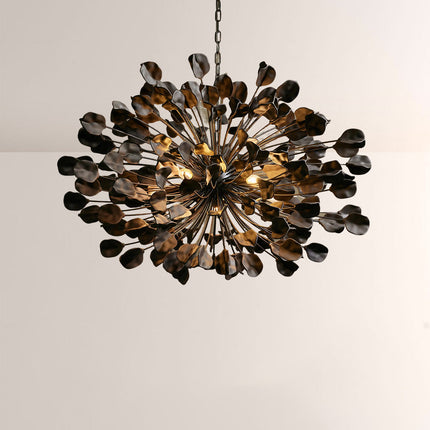 Ceramic Leaf Chandelier | Modern Ceiling Light with Adjustable Height | Elegant Illumination for Dining Rooms and Living Spaces 1