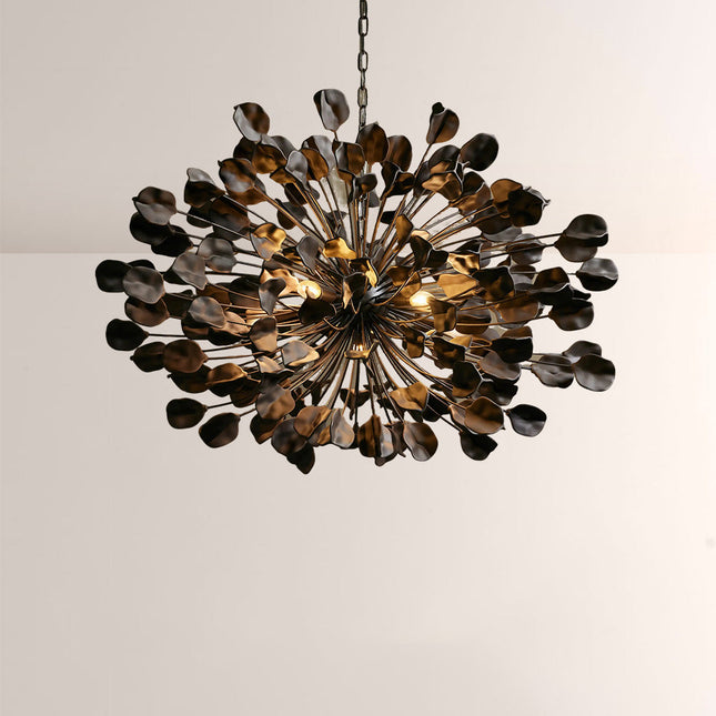Ceramic Leaf Chandelier | Modern Ceiling Light with Adjustable Height | Elegant Illumination for Dining Rooms and Living Spaces 1