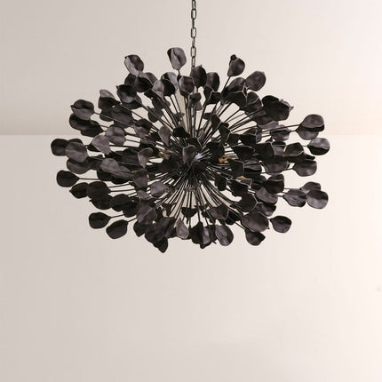 Ceramic Leaf Chandelier | Modern Ceiling Light with Adjustable Height | Elegant Illumination for Dining Rooms and Living Spaces 4