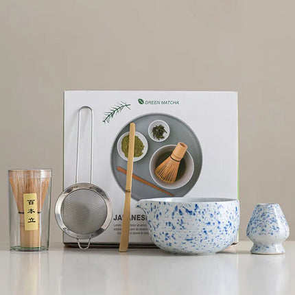 Ceramic Matcha Bowl Set | High-Quality Whisking Tool for Tea Preparation 6