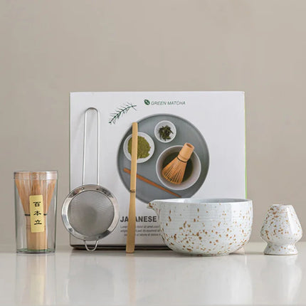 Ceramic Matcha Bowl Set | High-Quality Whisking Tool for Tea Preparation 7