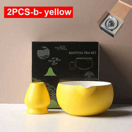 Ceramic Matcha Bowl Set with Pouring Spout | Elegant Design for Tea Ceremonies 17