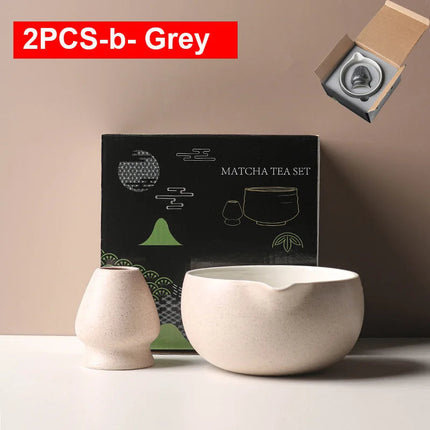 Ceramic Matcha Bowl Set with Pouring Spout | Elegant Design for Tea Ceremonies 19