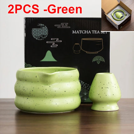 Ceramic Matcha Bowl Set with Pouring Spout | Elegant Design for Tea Ceremonies 21