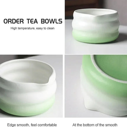 Ceramic Matcha Bowl Set with Pouring Spout | Elegant Design for Tea Ceremonies 5