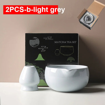Ceramic Matcha Bowl Set with Pouring Spout | Elegant Design for Tea Ceremonies 7