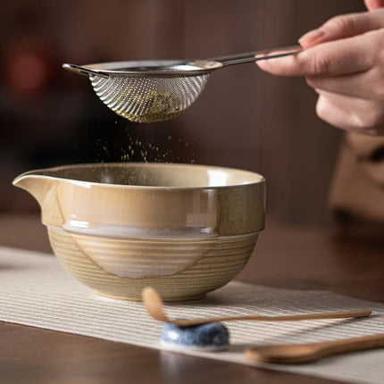 Ceramic Matcha Set | 7-Piece Traditional Tea Ceremony Kit with Vintage Design | Complete Tools for Authentic Matcha Experience 4