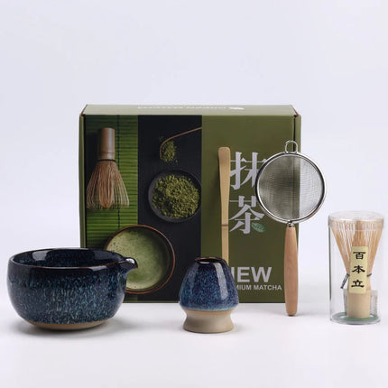 Ceramic Matcha Set | Traditional Tea Bowl with Whisk & Brush | Enhance Your Tea Ceremony Experience 4
