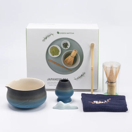 Ceramic Matcha Tea Set with Bamboo Whisk & Strainer | Traditional Japanese Tools for Authentic Tea Preparation 6