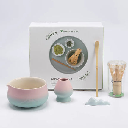 Ceramic Matcha Tea Set with Bamboo Whisk & Strainer | Traditional Japanese Tools for Authentic Tea Preparation 7