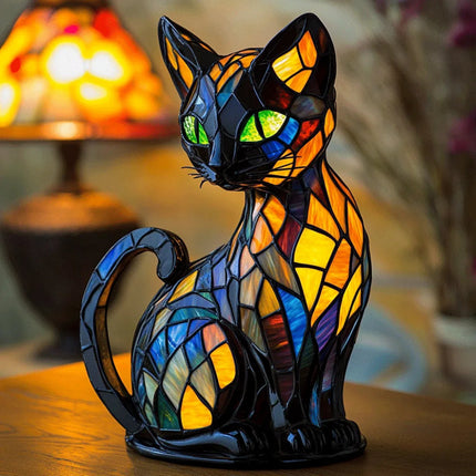 Charming Cat | Table Lamp Night Light with Soft Ambient Glow | Decorative Bedside Lamp for Cozy Bedrooms 4