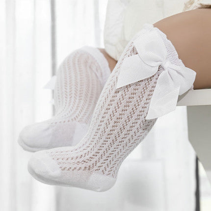 Charming Collection | Baby Socks with Large Bow Design | Soft Cotton for Stylish Comfort 0