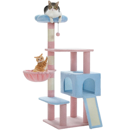 Charming Collection | Multi-Level Cat Tree with Flower Design | Cozy Cat Condo for Play & Relaxation 6