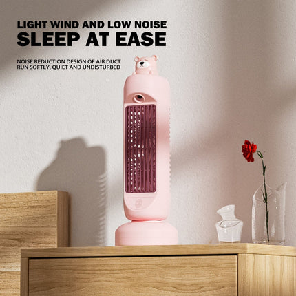 Charming Mini Bear | Air Cooler Humidifier Fan with 3-Speed Control | Compact Design for Ultimate Comfort 3