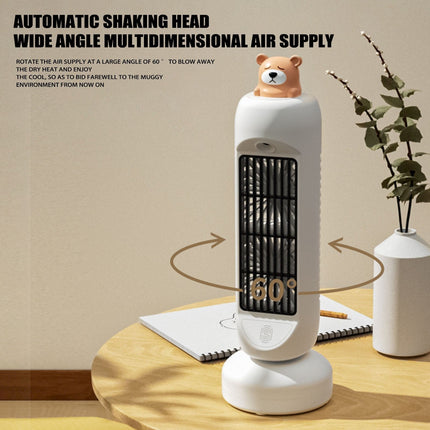 Charming Mini Bear | Air Cooler Humidifier Fan with 3-Speed Control | Compact Design for Ultimate Comfort 6