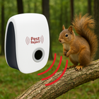 Squirrel Repellent Ultrasonic Device, Rodent Repeller for Yard and Garden, Rat Repeller for Garage, Squirrel Deterrent