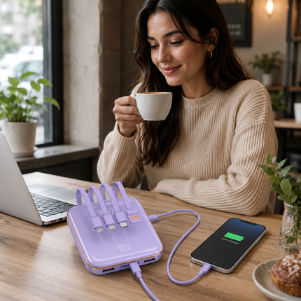 Vepine Best Power Bank | Best Portable Charger with Fast Charging & Five Charging Ports | Portable Power Bank for iPhone, Samsung & Android