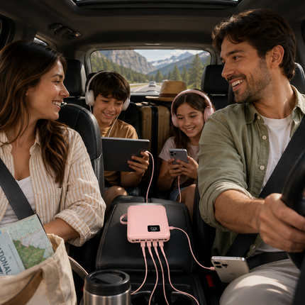 Vepine Best Power Bank | Best Portable Charger with Integrated Cables & LCD Display | Portable Power Bank for iPhone, Samsung & Android